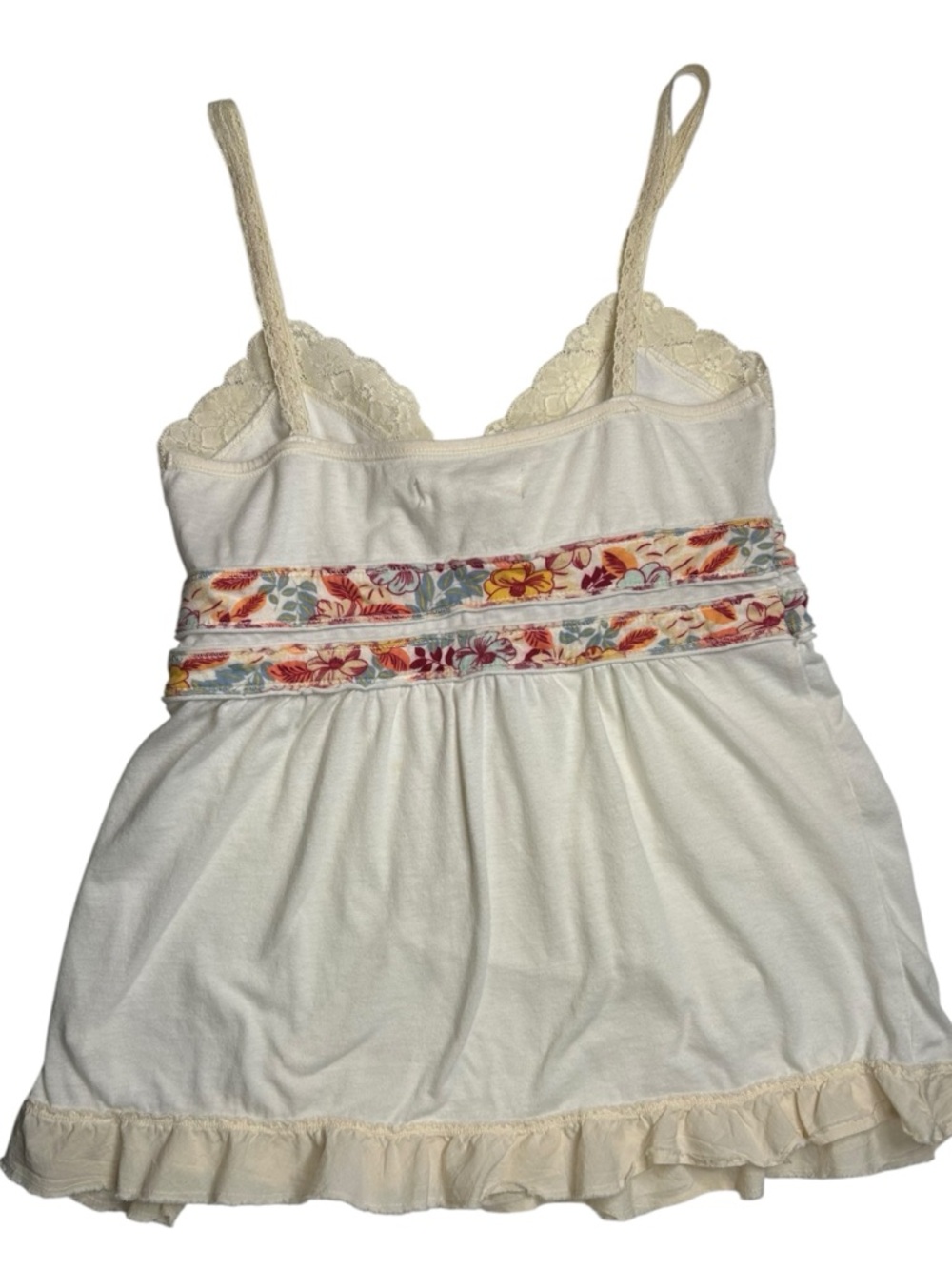 Y2K Hollister Coquette Lace Babydoll Tank Fairy Floral Empire Waist M - Picture 11 of 15